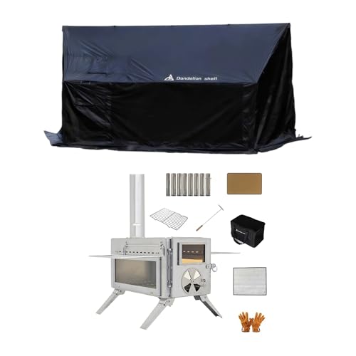 Carpa Hammock Hot Negra para 2-3 Personas con Estufa miniatura 1