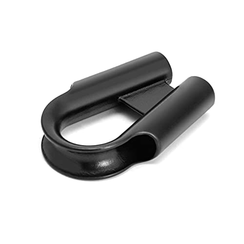 2 Pack Stainless Steel Wire Rope Tube Thimble Cable Thimbles With Gusset (Black, 3/8 Inch) #TOP1