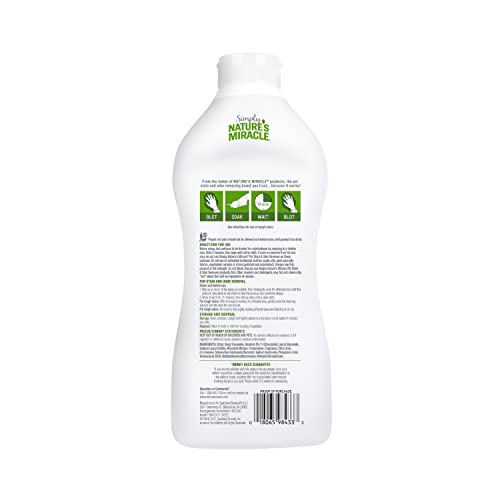 Image of Nature's Miracle Simply Pet Stain and Odor Remover, 32 Ounce, Made with 86% Plant-Derived Surfactants