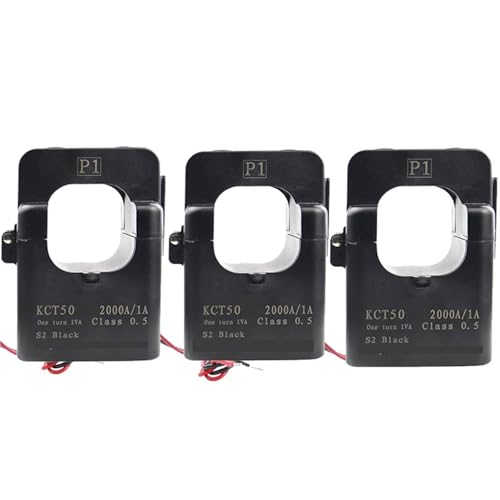 Transformador de corriente de núcleo dividido para medir sin cortar el cableado KCT50 300A 1