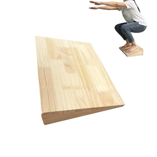 Tabla inclinada de madera multifuncional y portátil, para pies, piernas, rodillas, tobillos, entrenamiento, yoga, pilates, fitness, equilibrio y ejercicios
