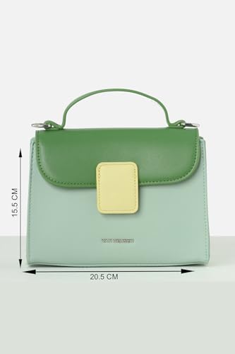 Image of Van Heusen Women's Satchel Bag |Dual Tone| Crossbody Strap