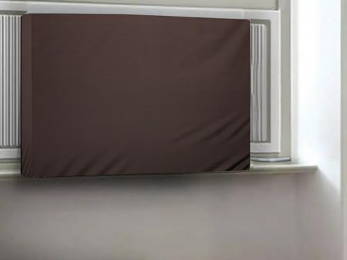 Image of Stylista Window ac Cover Suitable for O-General 1.1 Ton AMGB12FAWB-B, Coffee Color Elastic fit Cover for Front and Rear of Window Ac