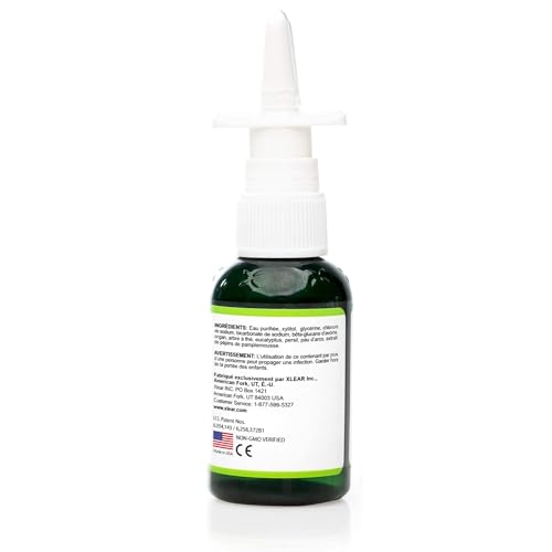 Xlear Rescue Natural Nasal Spray with Xylitol, Oregano and Tea Tree, 1.5 fl oz (Pack of 1)