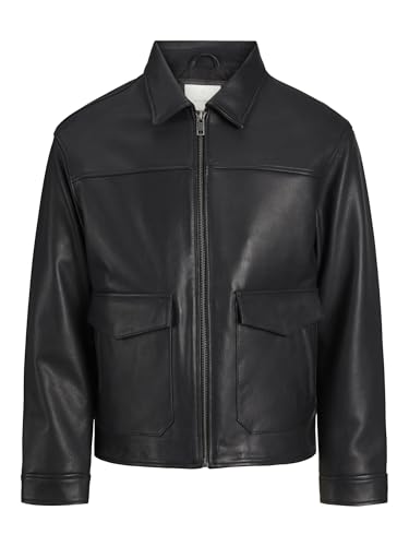 JACK & JONES Male Lederjacke Lederjacke