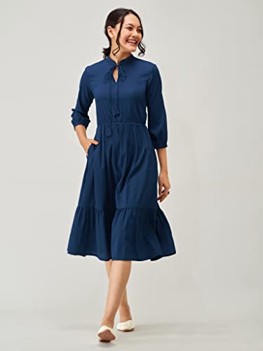 Image of AASK Women Fit and Flare Dress
