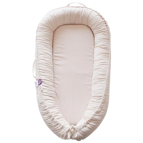 Image of Infant Lounger, Baby Nest Cover for Baby Girls & Boys, Newborn Essentials for Baby 0-12 Months, 100% Cotton Breathable (CreamyWhite Corduroy)