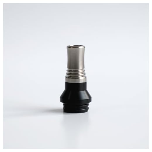 WratryParts 810 Tips 9 Holes Long Drip Tip Prevent Eliquid Mouthpieces For 810 Thread RTA RDA Subohm Tank (Black Silver)