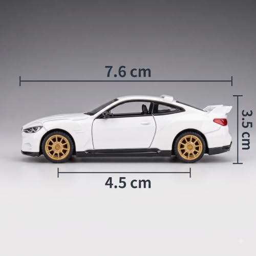 Image of Wizplex CCA Officially Licensed BMW 3.0 CSL 1:64 Scale Die Cast Metal Car - Collectible Alloy Sports Coupe with Openable Doors & Free-Rolling Wheels, Display Showpiece for Kids 3+