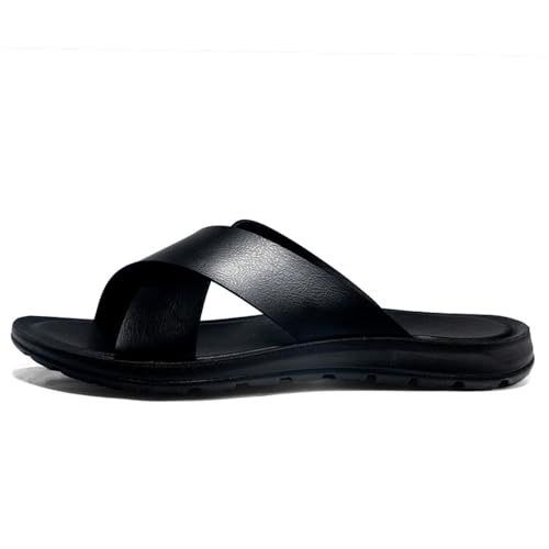Men's Sandals Cross Slides Soft Cushion Footbed Comfort Athletic Slippers Indoor and Outdoor Beach Sandals Quick-Dry2