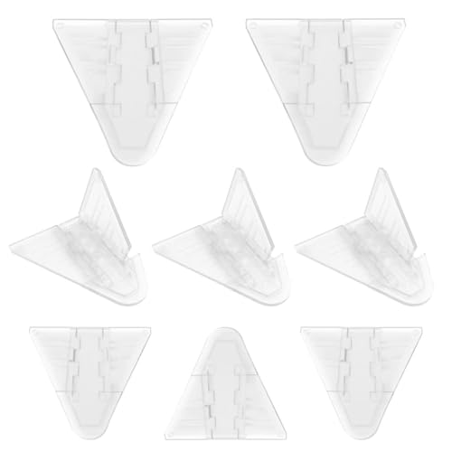 安全ロック 8個入り ベビーガード 透明 窓ロック 引き戸 ストッパー クリアカラー 子供 ペット いたずら防止 指はさみ防止 転落防護 ABS樹脂製 環境保護 説明書付き by VIAKY