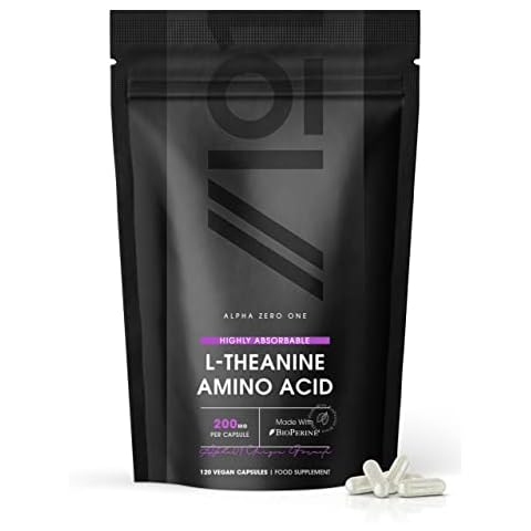 L-Theanine 200mg with BioPerine Capsules Cover