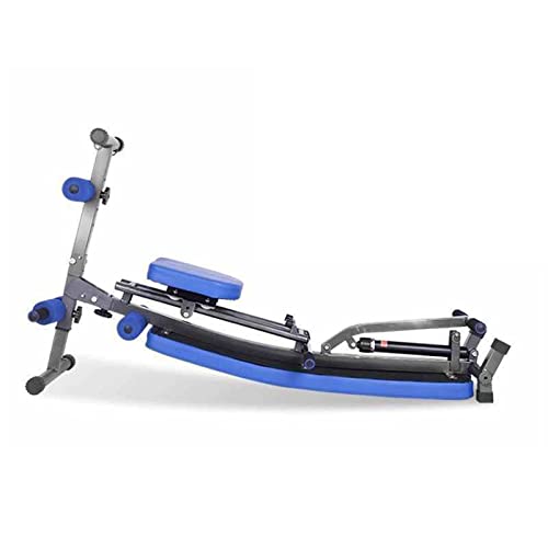 Image of Rowing Machine and Multifunctional Bench for Indoor Fitness - Supine Plank, Folding Dumbbell Bench, Crisis Bench Chair