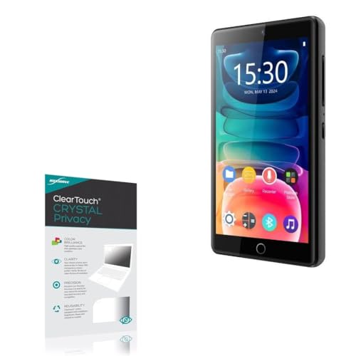 BoxWave Screen Protector Compatible with Samvix iPlatinum Music Q6 - ClearTouch Crystal Privacy (2-Pack), Privacy Screen Protector Flexible Film Clear