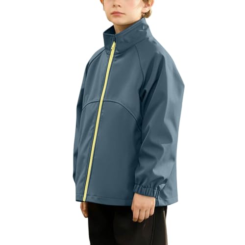 Kids Rain Jacket Girl's Lightweight Waterproof Rain Coats Outerwear Windbreaker Outdoor Casual Jacket 4-16 Years3