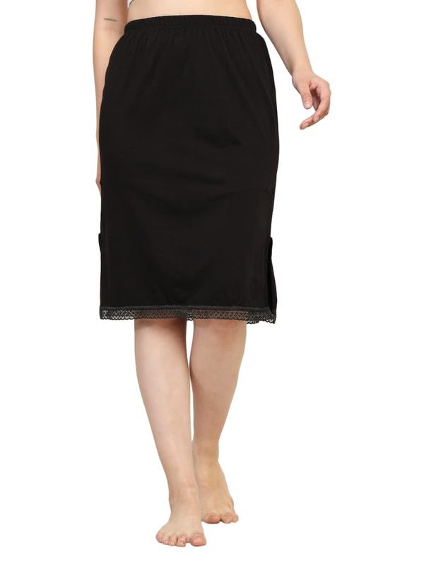 Cotton Iris Under Skirt for Women - Soft, Lightweight, and Breathable Slip Skirt | Anti-Static, Comfortable Fit | Perfect for Layering Under Dresses, Formal Wear, or Everyday Outfits