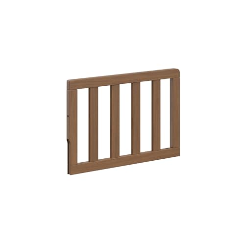 Image of Storkcraft & Graco Toddler Safety Guardrail with Slats (Hazelnut) – GREENGUARD Gold Certified, Converts Compatible Storkcraft & Graco Crib to Toddler Bed, Each Guardrail Sold Individually