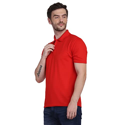 Image of INKKR Men's Casual Polo Neck Half Sleeve Solid T-Shirt (Pack-3)