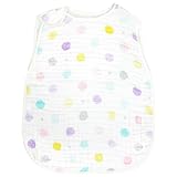 un doudou 6重ガーゼ かいまき スリーパー 35×50cm ファスナータイプ 0歳～5歳頃 北欧ドット 綿100% 2705-F