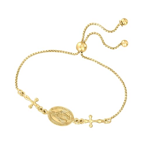 Ross-Simons Miraculous Medal Bolo Bracelet4