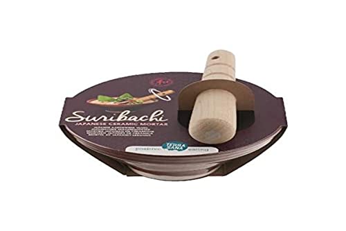 Terrasana Suribachi & Surikogi (18 Cm) Mortero Japones De Ce 1
