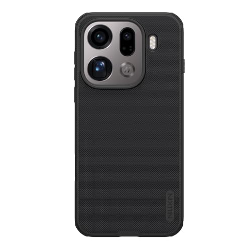Image of Super Frosted Shield Pro Magnetic Case for Oppo Find X9 Pro| Matte Slim Hard Back Cover | Shockproof Anti-Fingerprint Protective Mobile Phone Case Compatible with MagSafe & Wireless Charging- Black