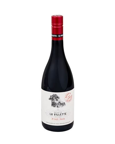La Villette Pinot Noir 750ml in Elegant Wooden Box - 'Cave a Vin' with Metal Lid - Decorative Wall Sign, Red - Image 3