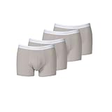  4 x pack Head Men\'s Boxer Shorts with Elastic Waistband , konfektionsgröße:L, Farben:400 - grey