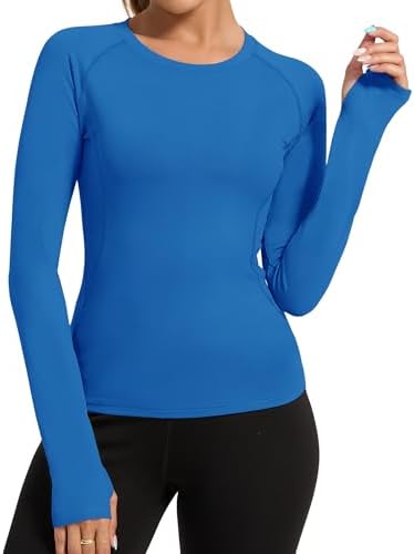 Loovoo Workout Tops for Women 1/2 Pack Long Sleeve Athletic Shirt...