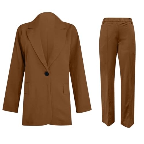 Chic Coffee Blazer Ensemble for Effortless Elegance - Image 3
