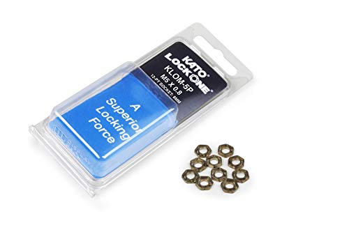KATO LockOne (KLOM-5P) 10/PKG Anti-Vibration Fastener, for Thread Size: M5X.8