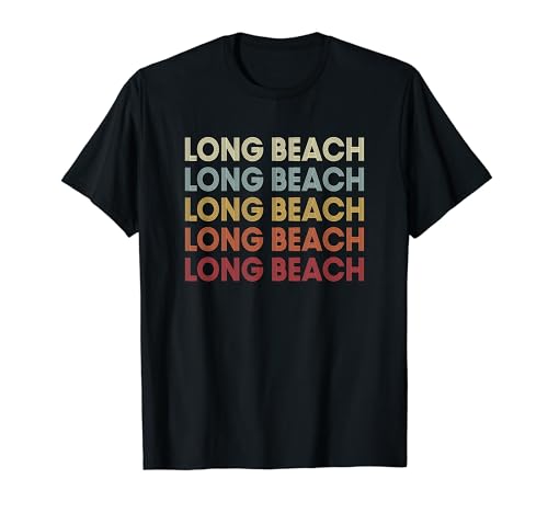 Long Beach California Long Beach CA Retro Vintage Text Camiseta
