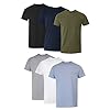 Hanes Paquete de 6 camisetas con bolsillo para hombre, camisetas de algodón frescas y transpirables, camisetas que se mantienen metidas para hombre