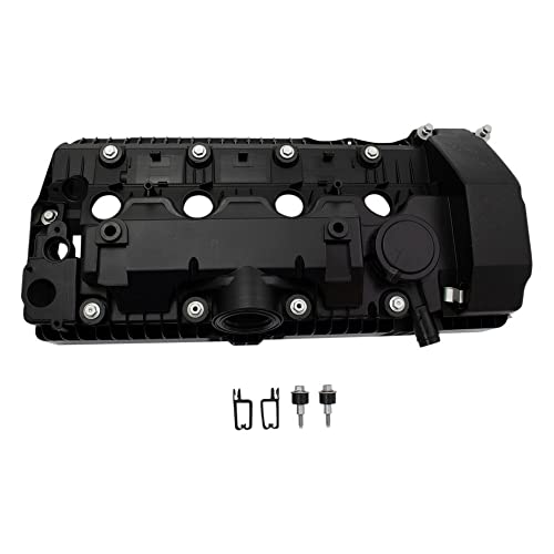 Image of TRQ Engine Valve Cover w /Gasket & Hardware LH Driver Side Cylinders 5-8 for BMW