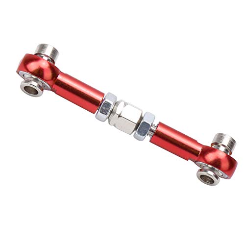 Lenkgestänge, 4-teilige Lenkstange Aluminiumlegierung RC Upgrade-Teile Kompatibel mit HSP 94122 1/10 Auto(rot), Zubehör Fastening Parts für Modellautos