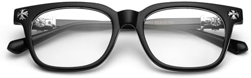 Classic Thick Glasses for Men Women Square Frame Clear Lens Fashion Glasses Non Prescription Eyeglasses — view 2