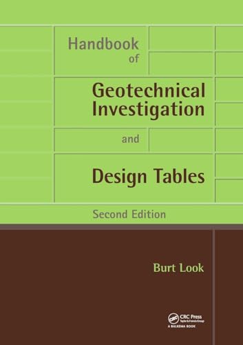Handbook of Geotechnical Investigation and Design Tables