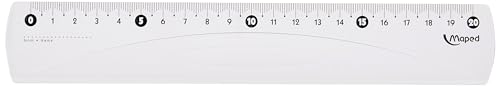 Maped Essentials 146 Double-décimètre avec étui de protection 20 cm