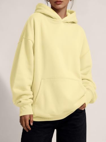 Image of Trendy Queen Women Oversized Hoodies Fall Outfits | Gentle Skin Feel, Aesthetic Drop Shoulder, Large Kangaroo Pocket, Seamless Daily Outfit Match