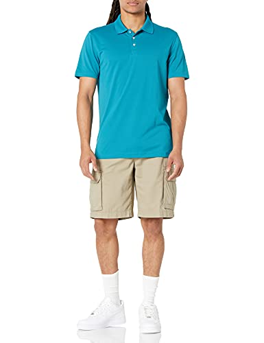 Image of Amazon Essentials Men's Moisture Wicking Golf Polo Shirt, Short Sleeve, Slim-Fit, Quick-Dry