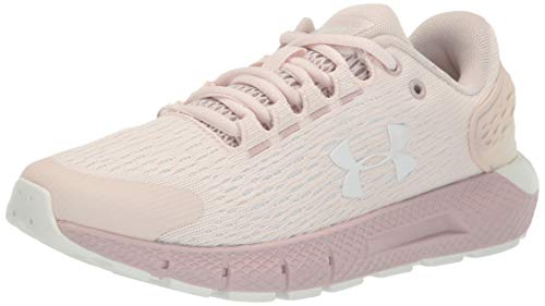 Under Armour Women's Charged Rogue 2 Running Shoe, French Gray (601)/Dash Pink, 10.5