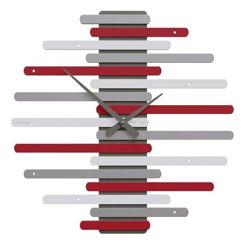 CalleaDesign 23.6" Wall Clock Venetian (Ruby) Cover