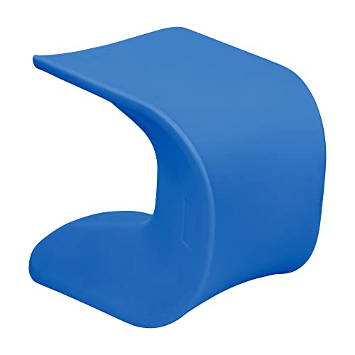 Image of ECR4Kids Wave Seat Perch Stool, 18in - 19.6in Seat Height, Flexible Seating, Blue