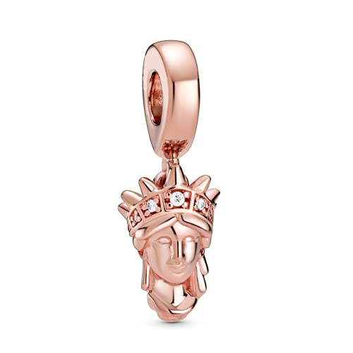 ZHANGCHEN New York Statue of Liberty 925 Sterling Silver Bead Trendy Women's Charm Gift Gioielli Fai da Te
