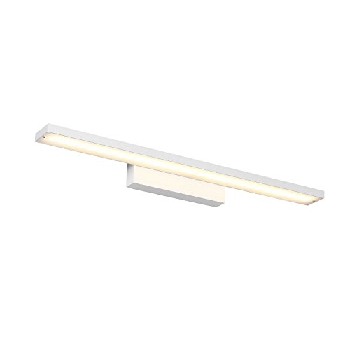 Preisvergleich Produktbild 12W Spiegelleuchte Badlampe Wandleuchte Warmweiß Badleuchte 600mm Aluminium Wasserdicht Stilvolles Elegante Weiß (12W Warmweiß Weiß)