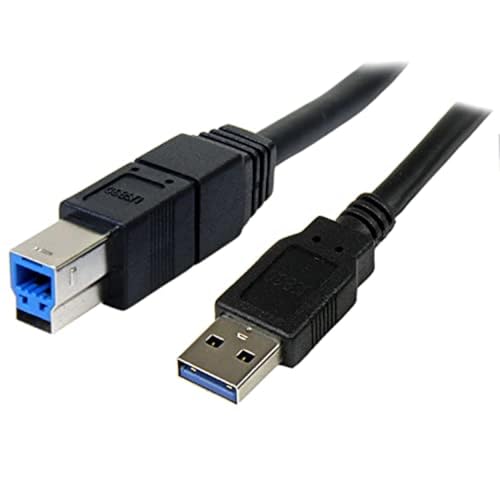 StarTech.com 3m schwarzes SuperSpeed USB 3.0 A auf B Kabel - St/St - USB 3.0 Anschlusskabel