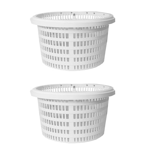 Siuwddee 2 Piezas Cesto Skimmer,19CM Skimmer Standar Cesta Filtro Piscina Repuesto, Cesta De Filtro De Skimmer, Cesta Colador Cesta De Skimmer De Limpieza Eficaz para Piscinas