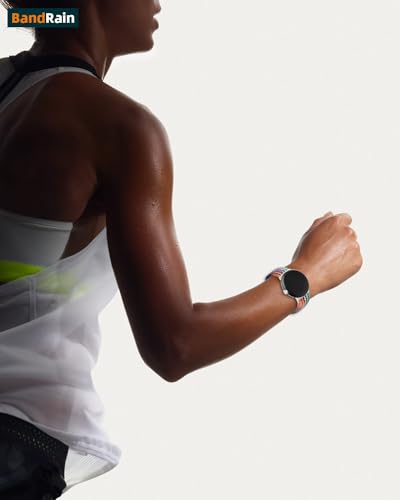 BandRain Stretchy Braided Bands Compatible with Google Pixel Watch 4 3 41mm/Pixel Watch 2 Band/Google Pixel Watch Band - Upgraded Connector - Elastic Nylon Breathable Sport Straps for Women Men