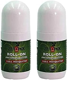 Zeropick Roll-On Antimosquitos 50Ml. 50 g (Paquete de 2)