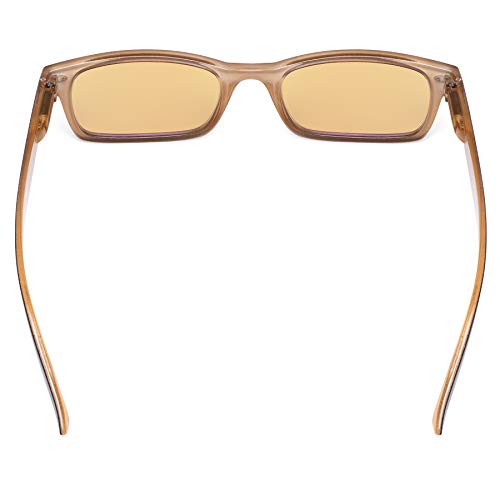 Image of CessBlu Amber Tinted Digital Blue Light Blocking Glasses for Men Women Reading Computer